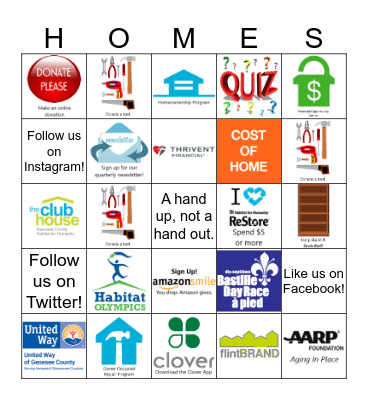 Giving ToolsDay 2019 Bingo Card