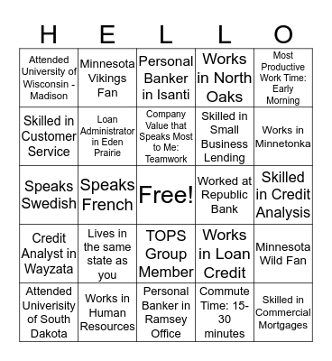 Get to know your coworkers with Structural! Bingo Card