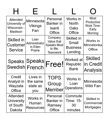 Get to know your coworkers with Structural! Bingo Card