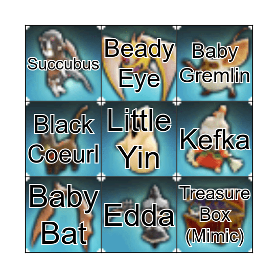 Halloween Bingo Card