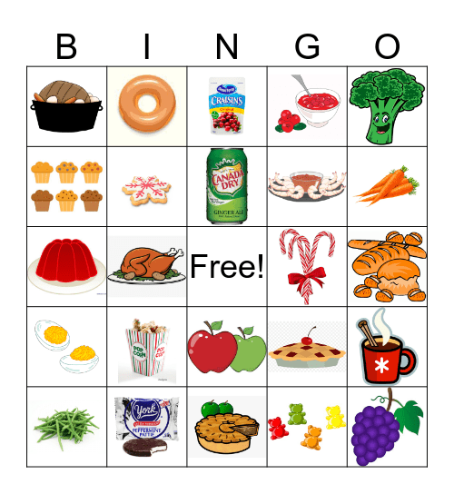 Holiday Bingo Card