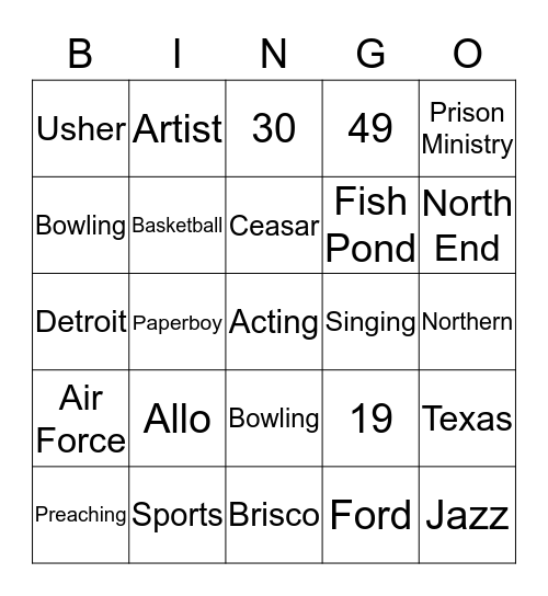 Happy 80th Birthday James ! Bingo Card
