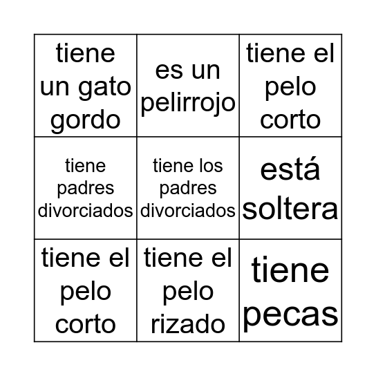 Encuentra una persona quien.... Bingo Card