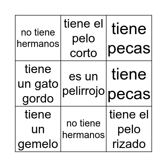 Encuentra una persona quien.... Bingo Card