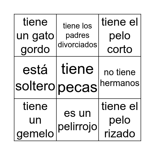 Encuentra una persona quien.... Bingo Card