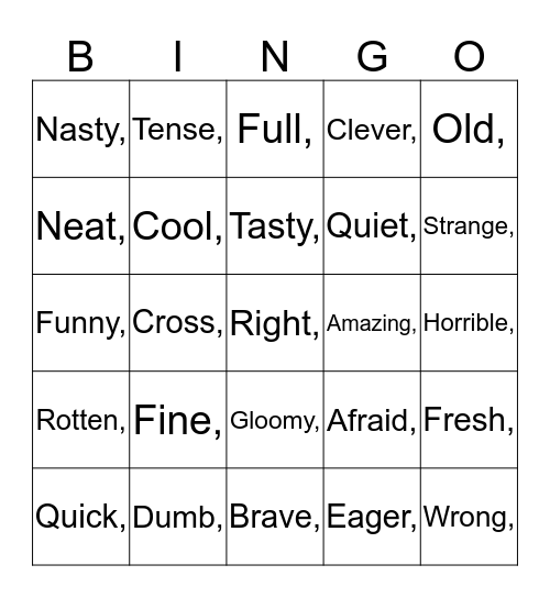 Bingo Card