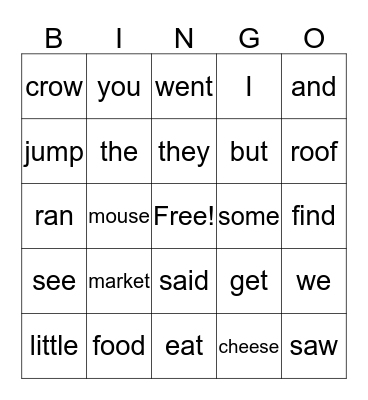 Max and the cat Bingo Card