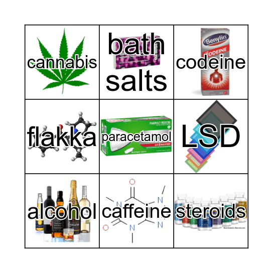 DRUGS! Bingo Card