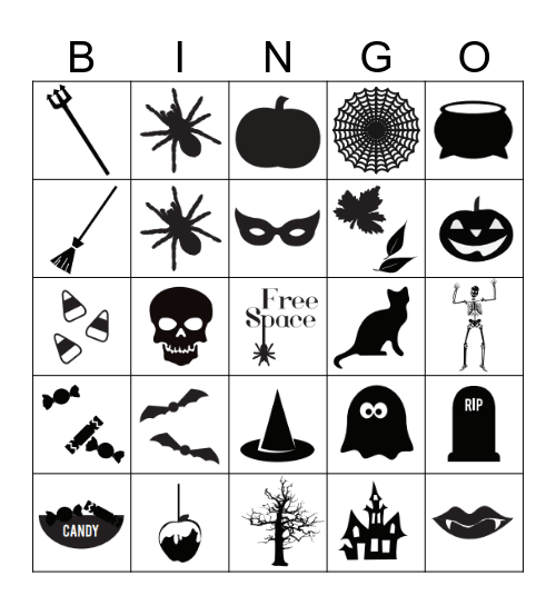 Spooky Bingo Card