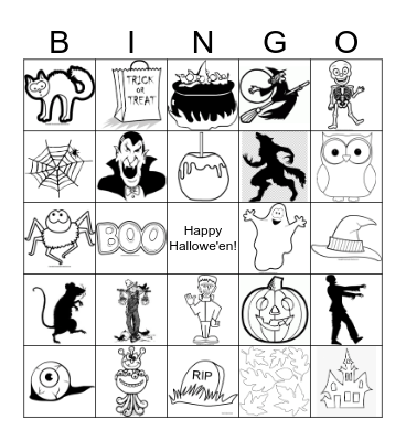 Halloween Bingo Card