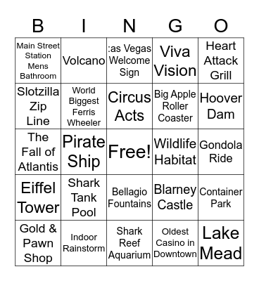 Vegas - Downtown Bingo Card