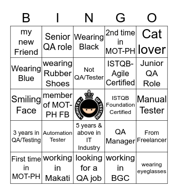 MOT-PH October 2019 MeetUp Bingo Card