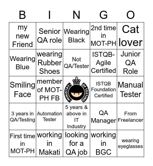 MOT-PH October 2019 MeetUp Bingo Card