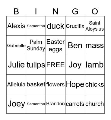 4 RED BINGO Card