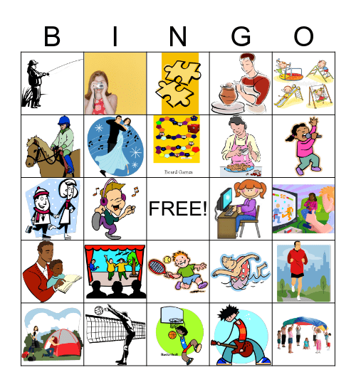 LEISURE BINGO Card