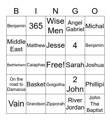 Carolyn Bapitst Church 2019 Trunk or Treat Bingo Card