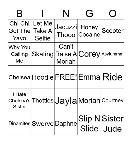 Love You Guys Cx  Bingo Card
