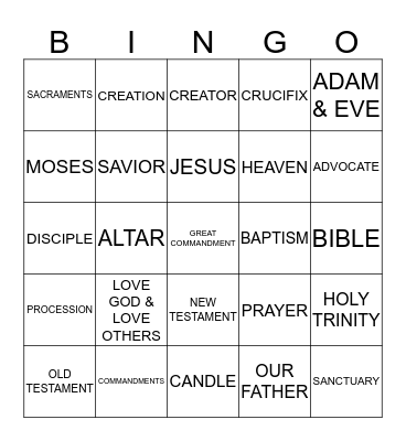 FS 1 SESSIONS 1 & 2 Bingo Card