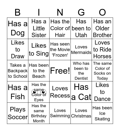 Find Someone Who . . . Bingo Card