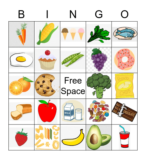 Are you eating healthy food? Bingo Card