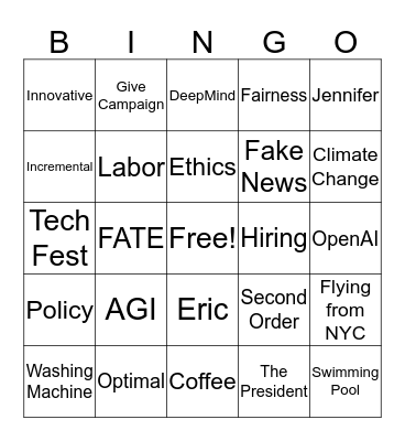 Trilabs 2020 Bingo Card