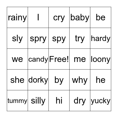 Diva Y and Friends Bingo Card