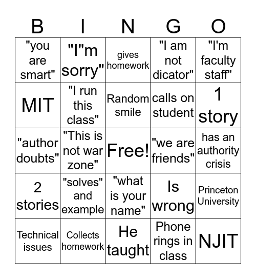 KURBANISM Bingo Card