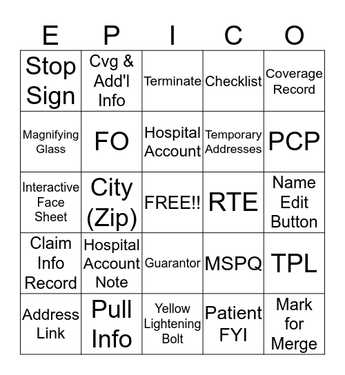 Inquiring Minds Bingo  Bingo Card
