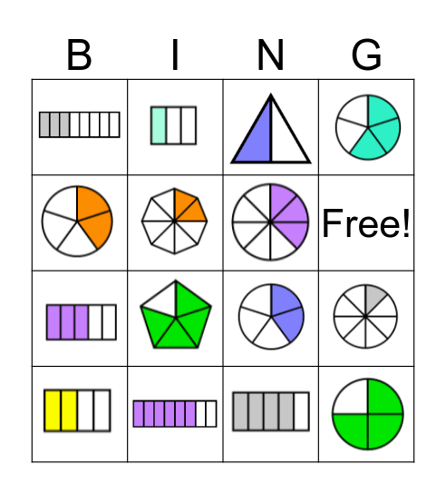 Happy Fraction ^___^ Bingo Card