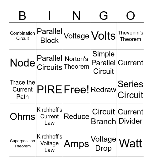 Unit 8 + 9 Terms Bingo Card Bingo Card