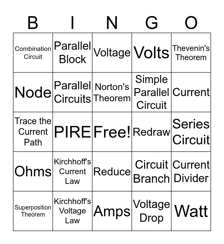 Unit 8 + 9 Terms Bingo Card Bingo Card