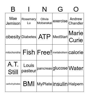 MedAchieve (10/23/19) Bingo Card