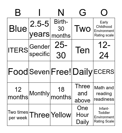 BINGO- KCELC Editon Bingo Card