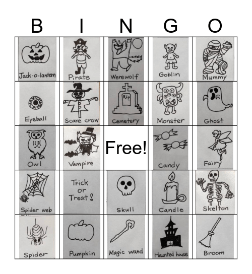 HALLOWEEN BINGO Card