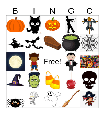 Halloween Bingo Card