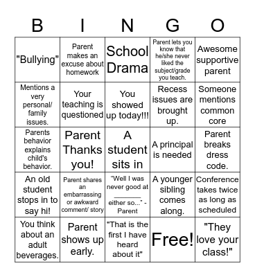 Conference BINGO  Bingo Card