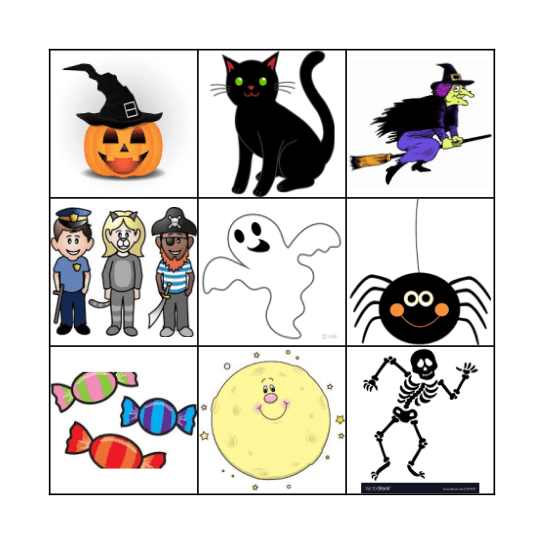 Halloween Bingo Card