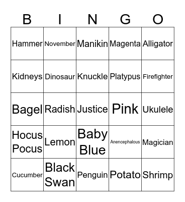 NLADA Bingo Card