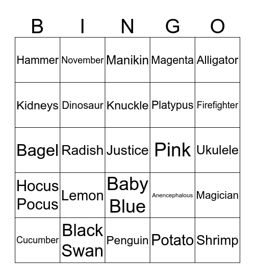 NLADA Bingo Card