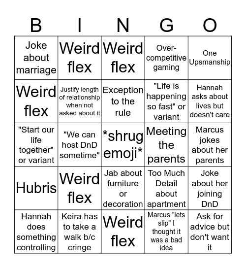 "Celebratory Drinks" Bingo Card