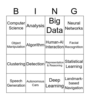 AI Bingo Card