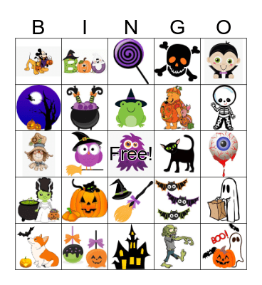 Halloween Bingo Card