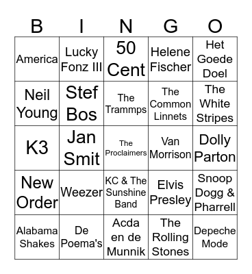RONDE 1 Bingo Card