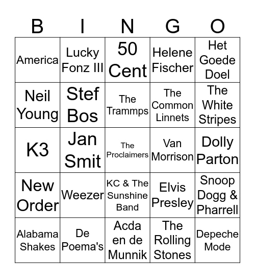 RONDE 1 Bingo Card