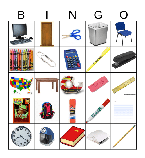 Classroom Bingo Card