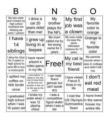 Bootcamp Bingo Card
