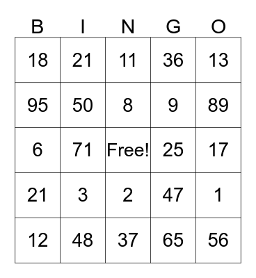 HALLOWEEN BINGO Card