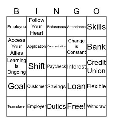 RTP  Bingo Card