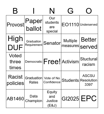 Today's Bingo Card