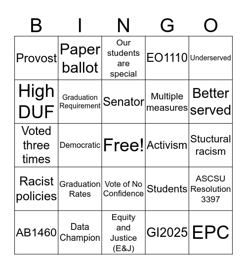 Today's Bingo Card